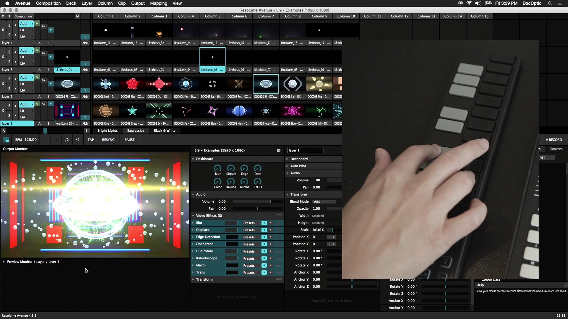 Resolume Avenue – Thiết kế hình ảnh âm thanh màn hình ngoài trời
