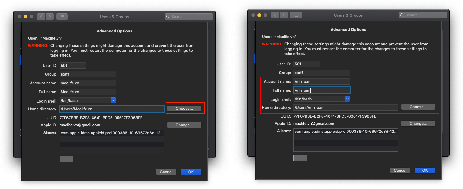doi-ten-users-mac_11 Hướng dẫn đổi tên Users & thư mục “Home” trên Mac một cách “AN TOÀN”