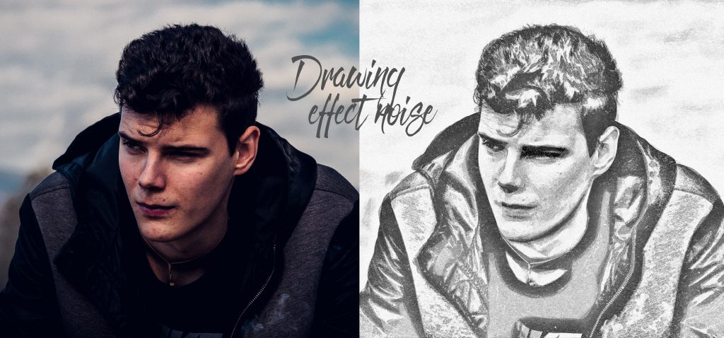 Drawing Effect Noise – Action chuyển ảnh thường thành ảnh vẽ