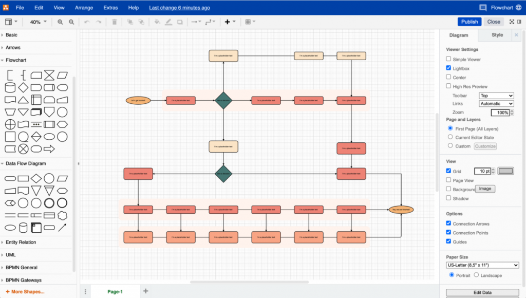 drawio_interface_flowchart-1200x680-1-1024x580-1 Draw.io – Công cụ vẽ biểu đồ, sơ đồ tư duy cực xịn