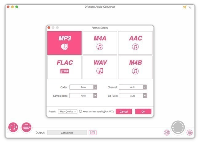 DRmare Audio Converter – Loại bỏ bản quyền âm nhạc (DRM)