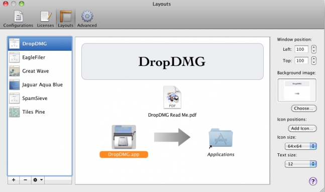 DropDMG – Phần mềm tạo file DMG
