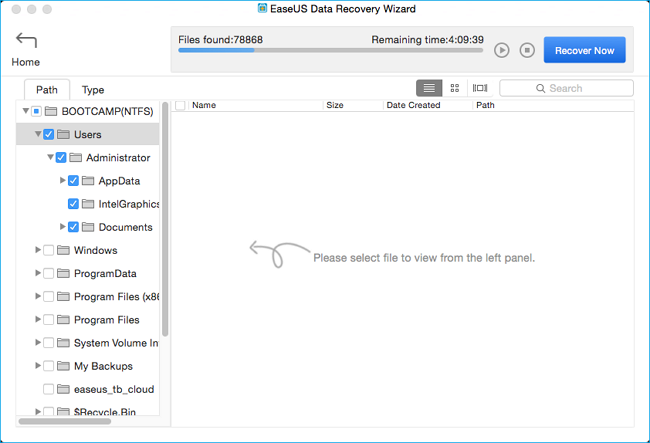 easeus-data-recovery-wizard2 Hướng phục hồi dữ liệu từ ổ cứng gắn ngoài trên MacBook với EaseUS Data Recovery for Mac