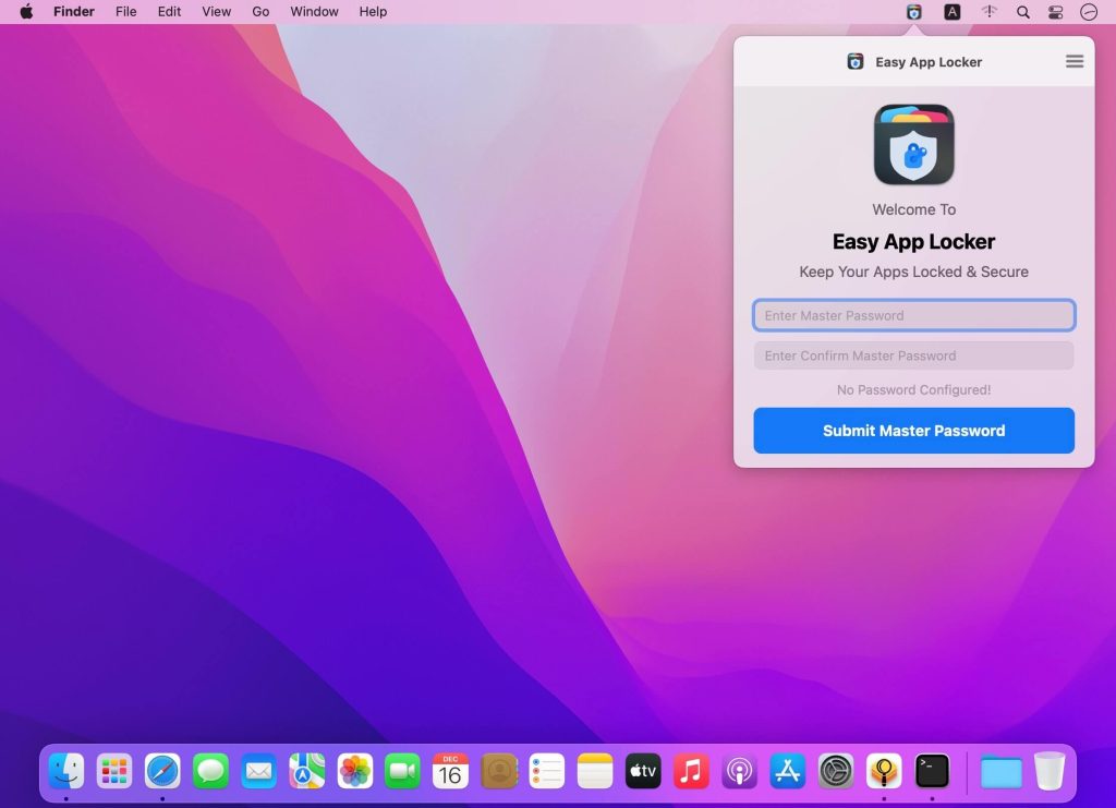 Easy App Locker – Đặt mật khẩu truy cập ứng dụng trên Mac