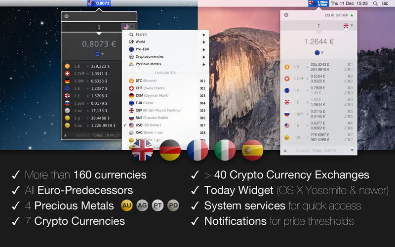 exchange-rates-2-7-mac Exchange Rates – Xem tỷ giá các loai tiền điện tử ngay trên status bar