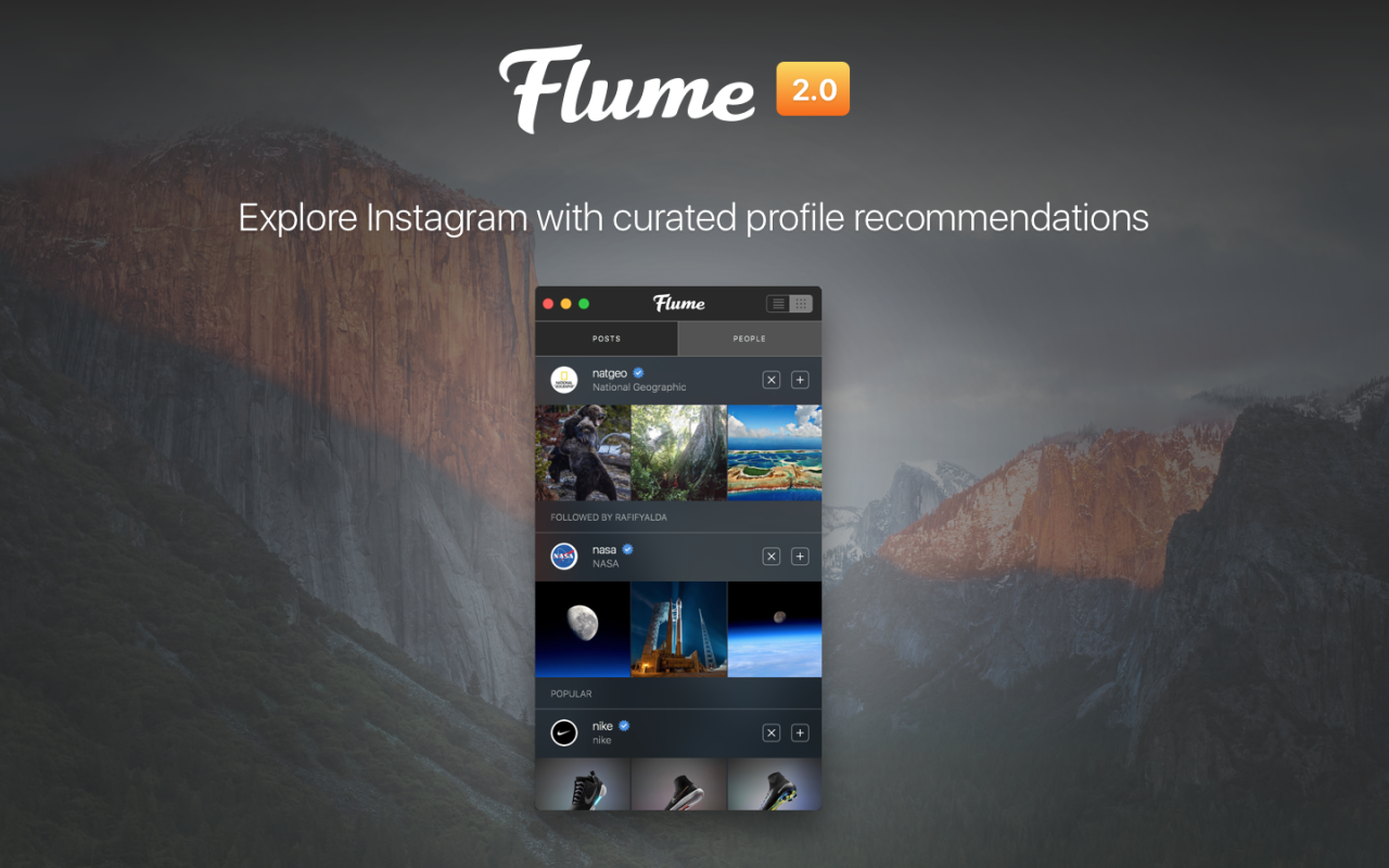 Flume PRO 2.8.6.5 – Ứng dụng Instagram tuyệt đẹp dành cho Mac OS