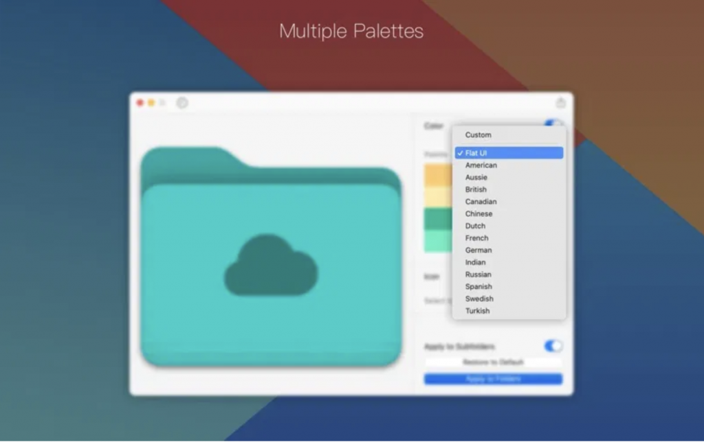 Foldor – Công cụ đổi màu thư mục trên Mac