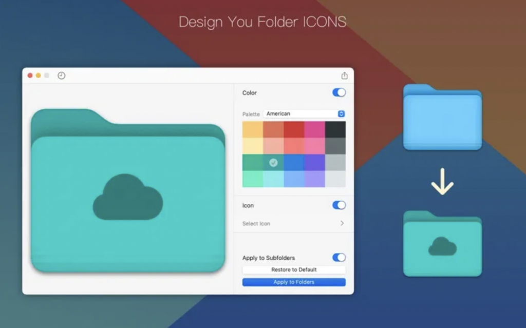 Foldor – Công cụ đổi màu thư mục trên Mac