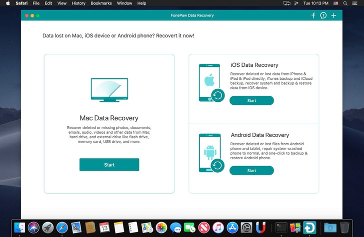 FonePaw Data Recovery – Phần mềm phục hồi dữ liệu trên Mac