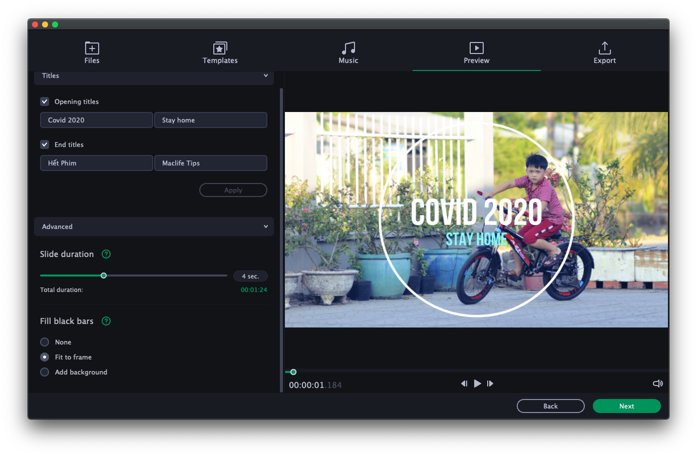 hdsd-movavi-slideshow-maker_7-1 Hướng dẫn tạo Video Slideshow từ ảnh với Movavi Slideshow Maker