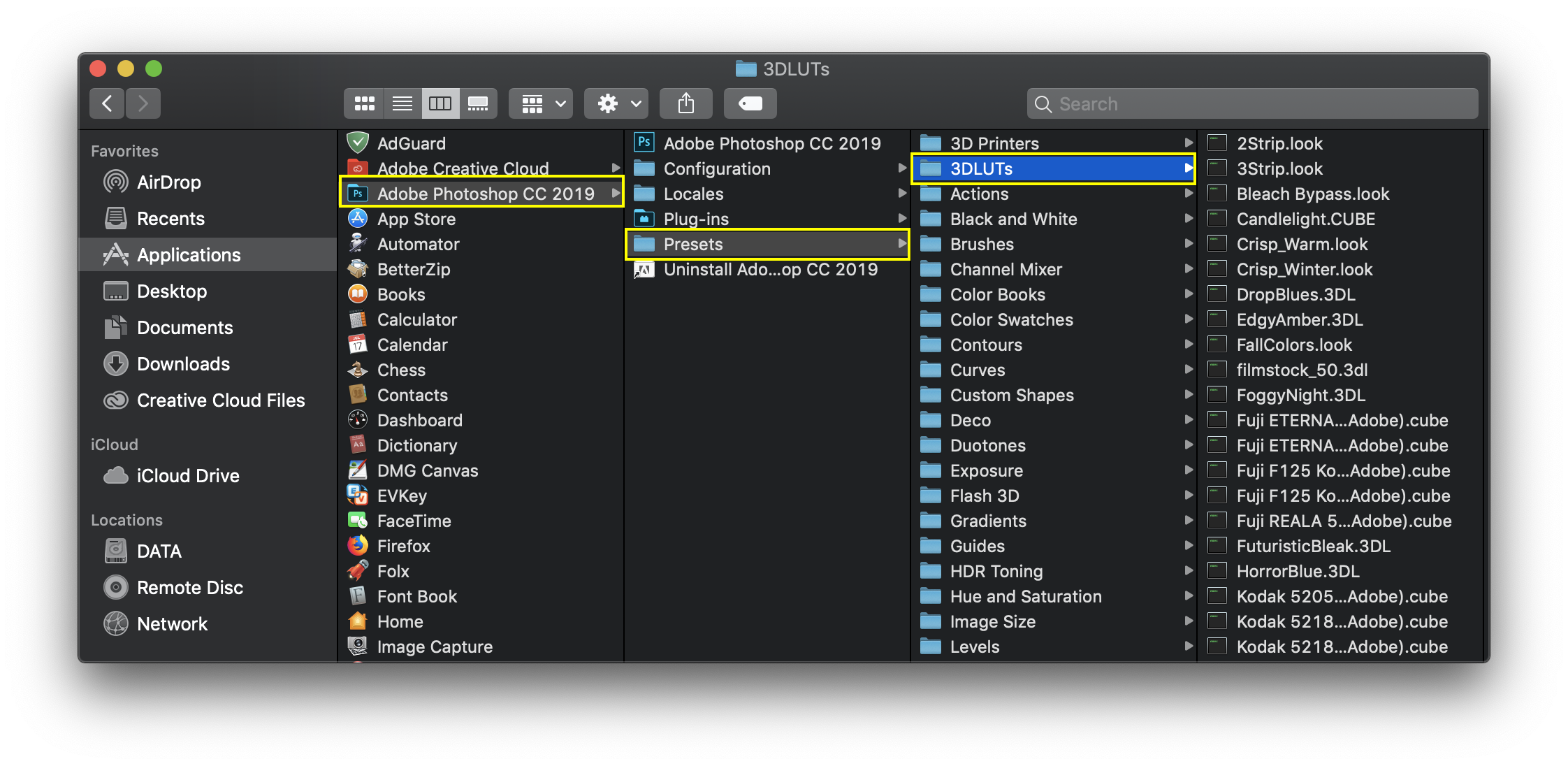 huong-dan-su-dung-lut-cube_ Hướng dẫn chi tiết sử dụng Action, LUTs để chỉnh màu cho ảnh trên Photoshop