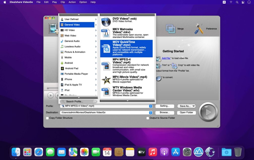 iDealshare VideoGo – Công cụ convert audio, video