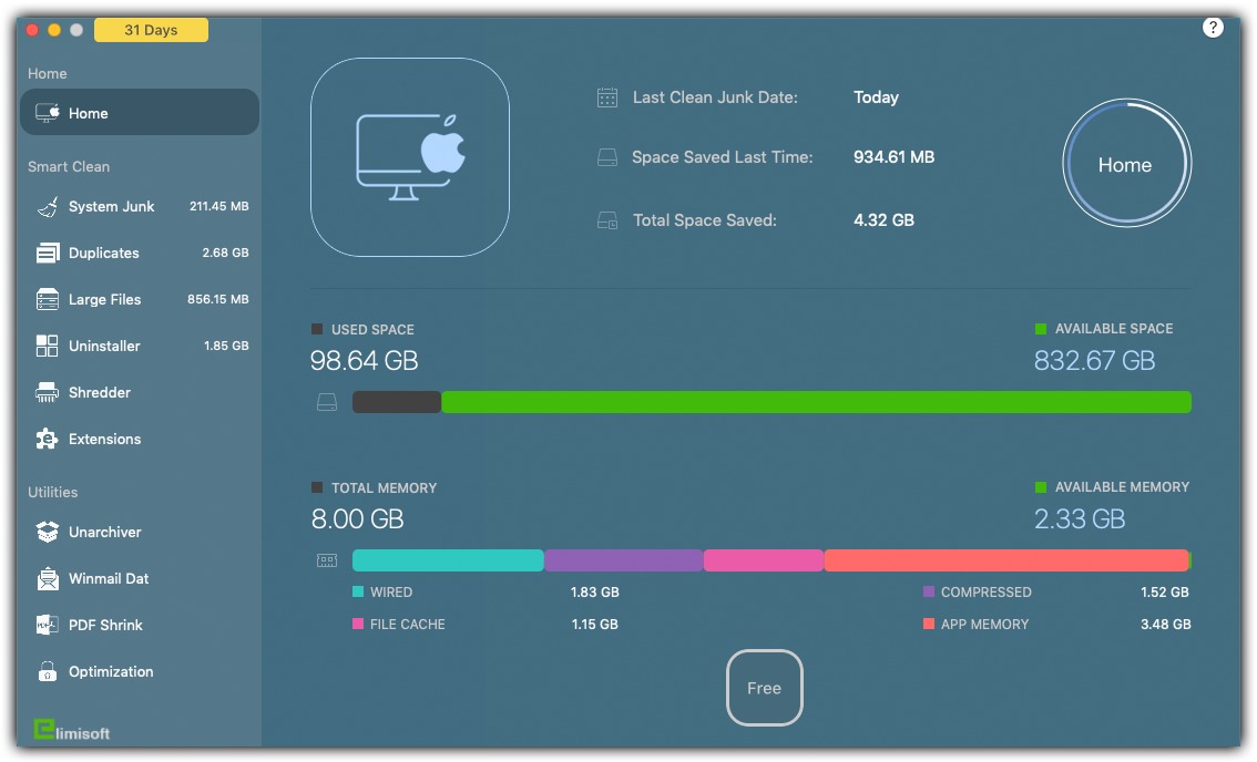 iMacCleaner – Ứng dụng dọn dẹp Mac gọn nhẹ