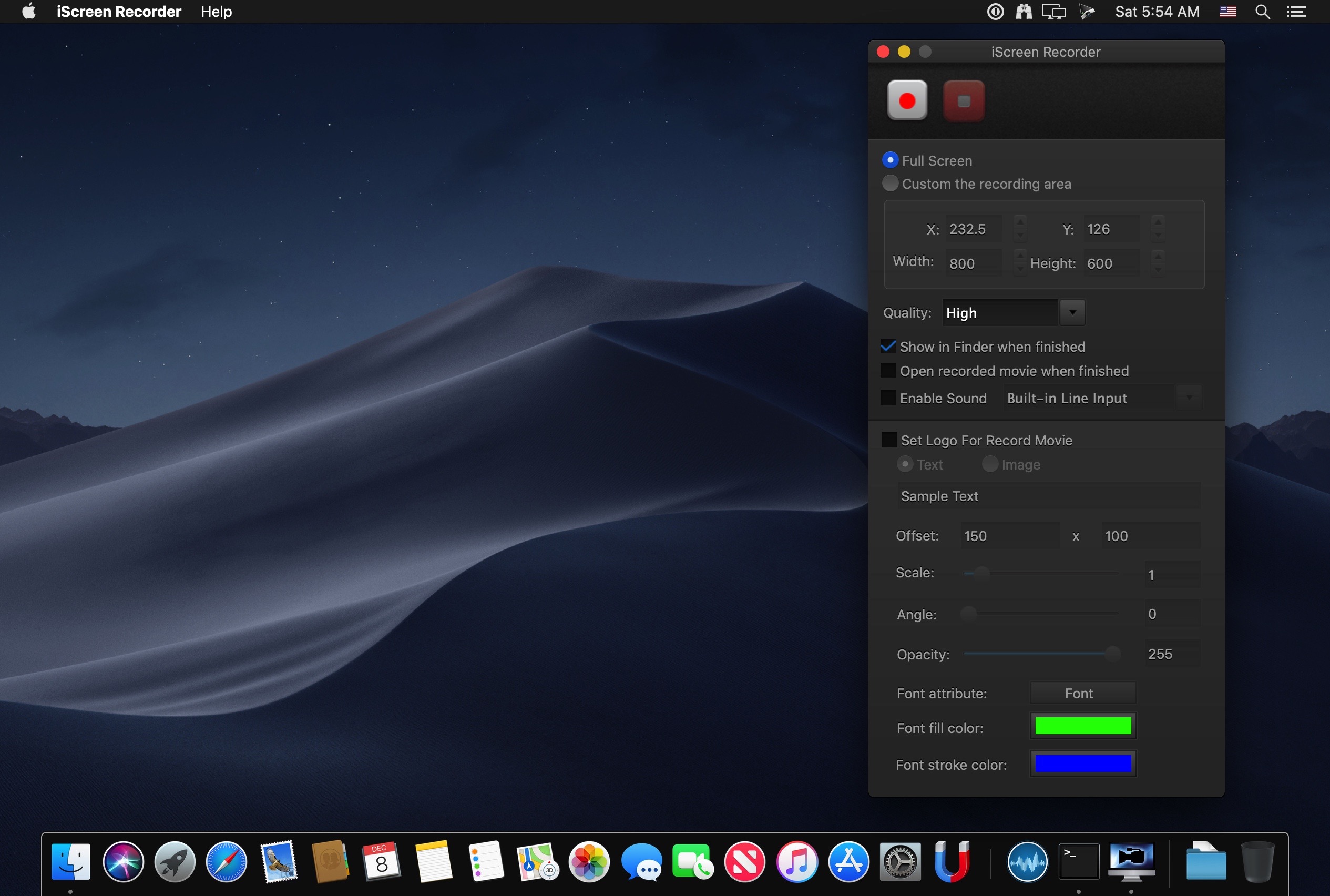 iscreen-recorder_mac 1Click Screen Recorder – Thêm 1 phần mềm quay phim màn hình gọn nhẹ trên Mac