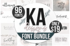 Best of 2018 BIG Font Bundle – Bộ sưu tập Font của KA Designs