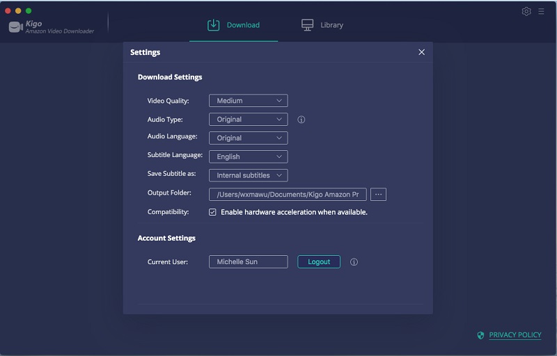 Kigo Amazon Prime Video Downloader – Công cụ tải Amazon Prime Video