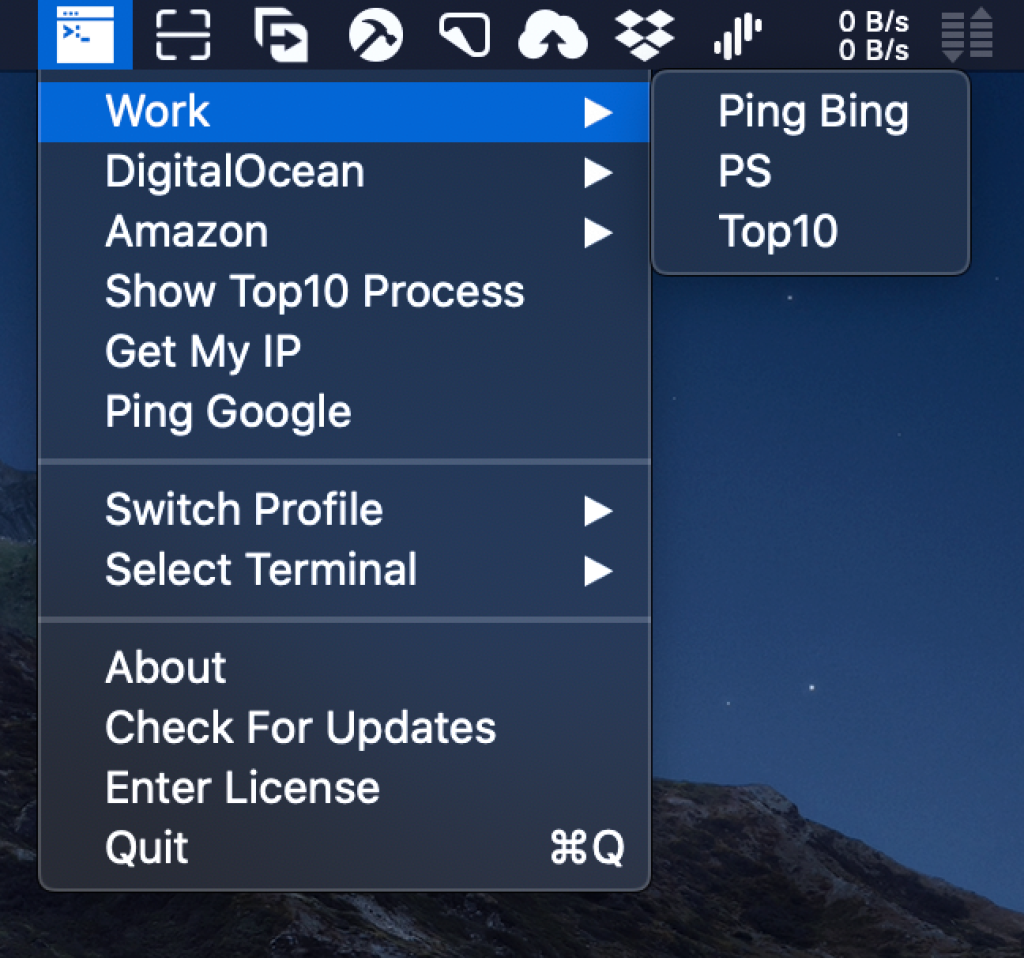 Switch Truy cập, quản lý SSH ngay trên Menubar