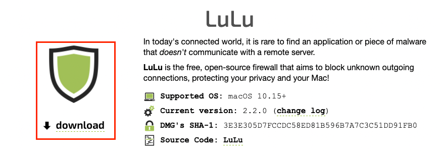 lulu1 Hướng dẫn sử dụng Lulu để quản lý kết nối Internet tới ứng dụng trên Mac