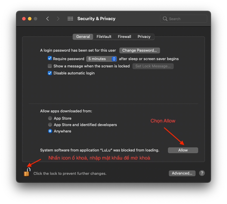 lulu4 Hướng dẫn sử dụng Lulu để quản lý kết nối Internet tới ứng dụng trên Mac