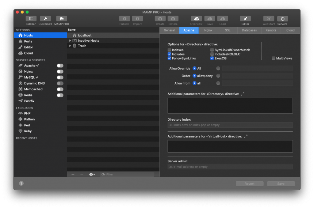 MAMP Pro 6 – Tạo Localhost trên Mac