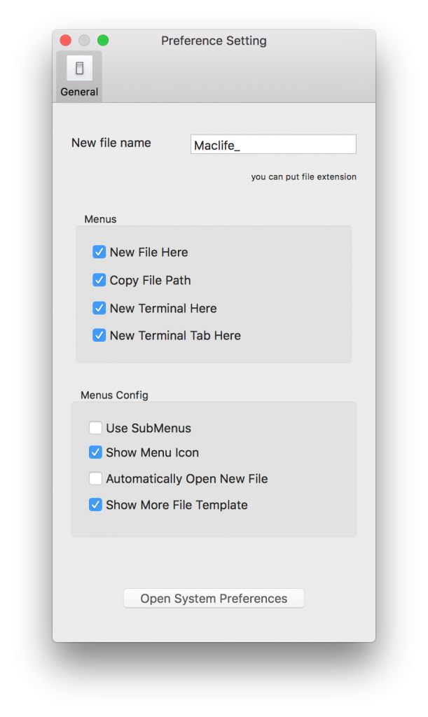 Easy New File – Thêm chức năng cho menu chuột phải trên Mac