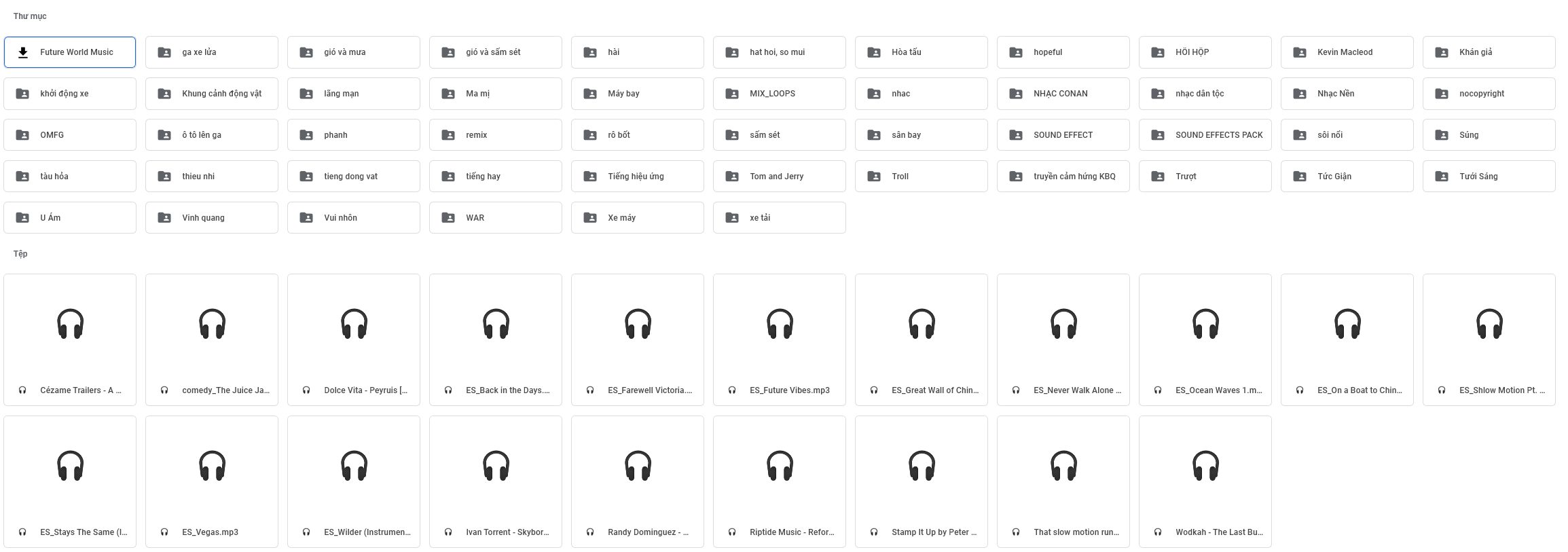 Music FX – Thư viện âm thanh, hiệu ứng âm thanh khá hay