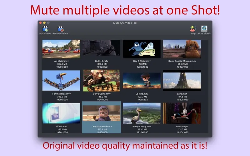 Mute Any Video Pro – Tắt tiếng của file video chỉ với 1 click