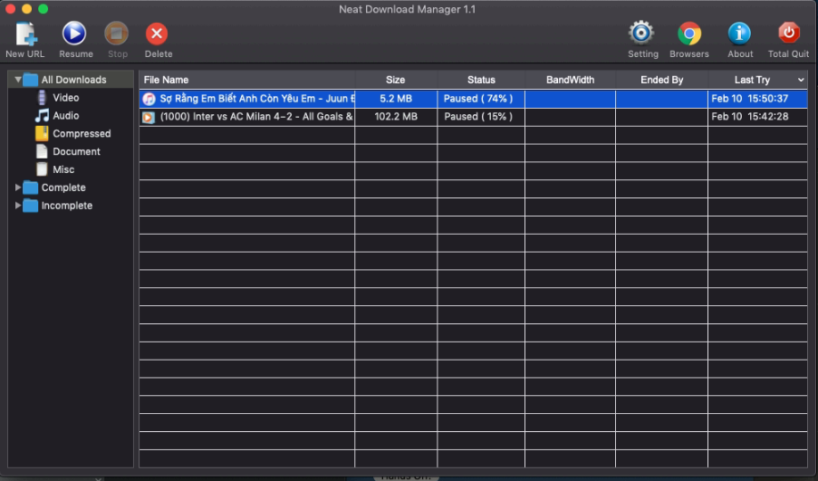 [Free] – Neat Download Manager – Phần mềm hỗ trợ download miễn phí tốt nhất trên Mac