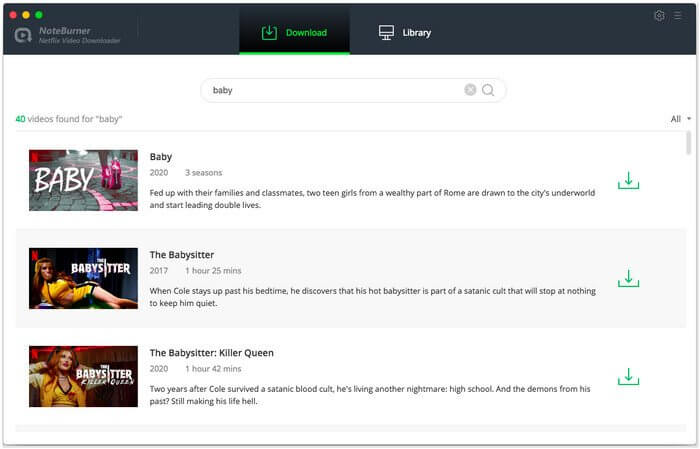 netflix-video-downloader_02 NoteBurner Netflix Video Downloader – Tải video từ Netflix dễ dàng