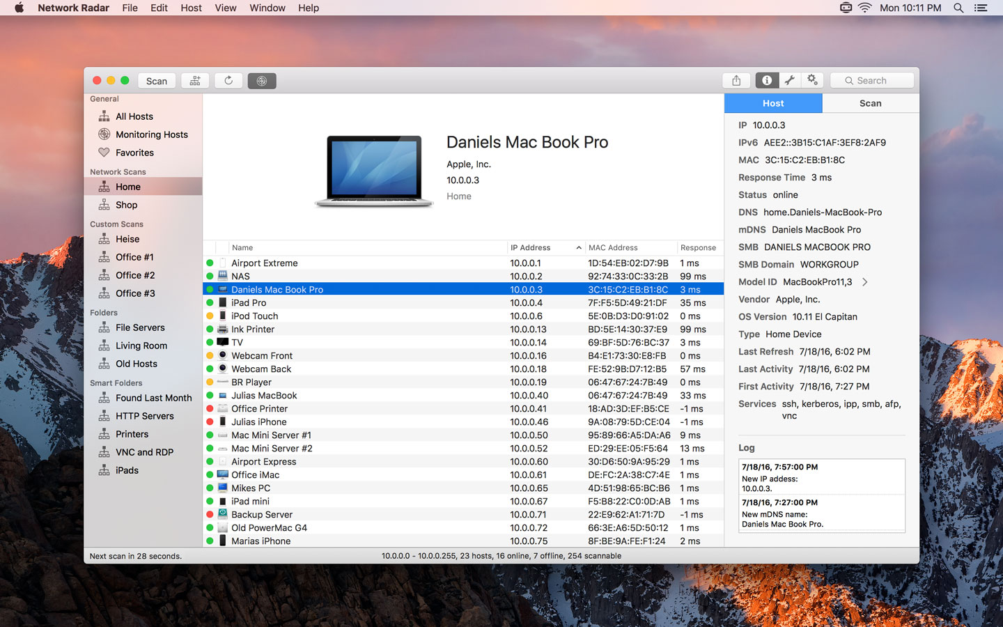 Network Radar – Công cụ scan và quản lý mạng