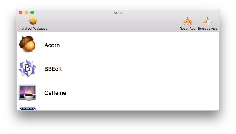 Nuke – Phần mềm gỡ bỏ ứng dụng triệt để trên Mac