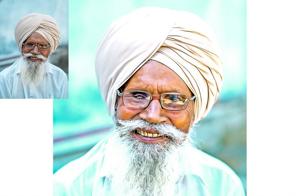 Oil Painting Photoshop Action – Action chuyển ảnh sang tranh sơn dầu