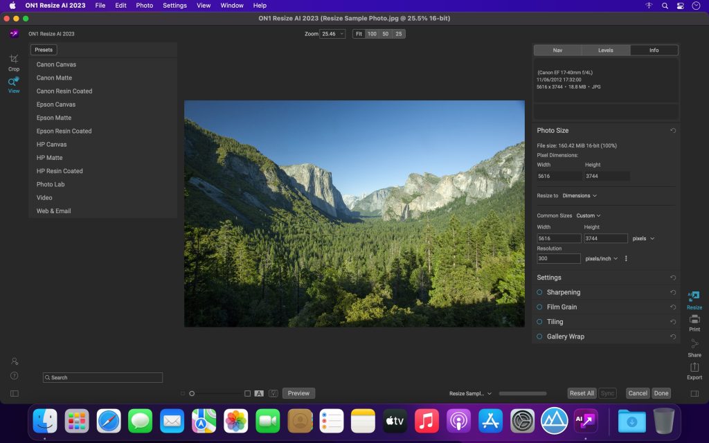 ON1 Resize AI 2023 – Phần mềm phóng to ảnh không giảm chất lượng