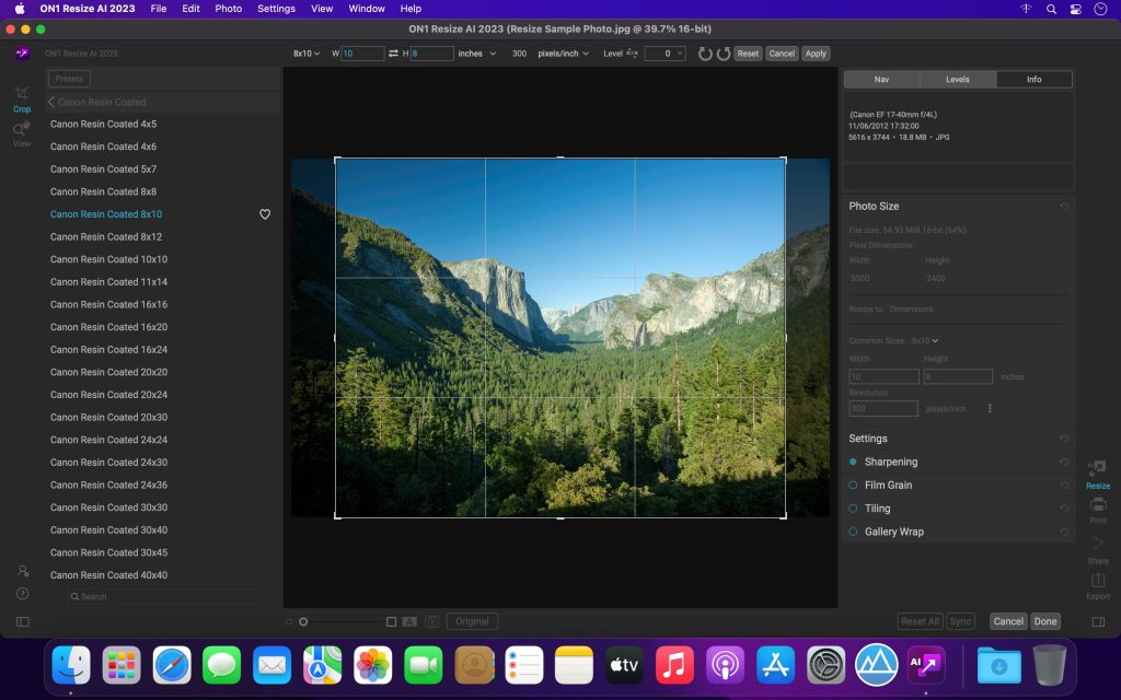 ON1 Resize AI 2023 – Phần mềm phóng to ảnh không giảm chất lượng
