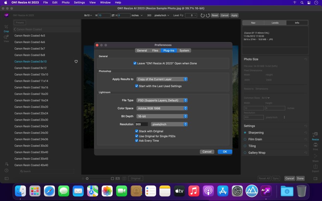 ON1 Resize AI 2023 – Phần mềm phóng to ảnh không giảm chất lượng