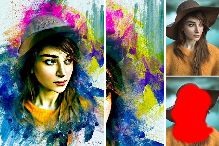 Paint Photoshop Action – Action biến ảnh chụp thành ảnh vẽ