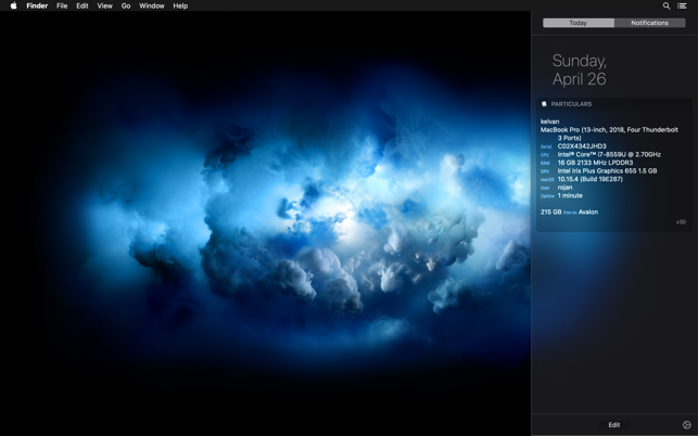 Particulars – Hiển thị thông tin hệ thống trên Mac