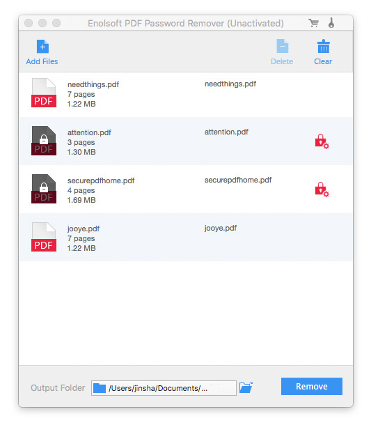 Enolsoft PDF Password Remover – Gỡ mật khẩu file PDF