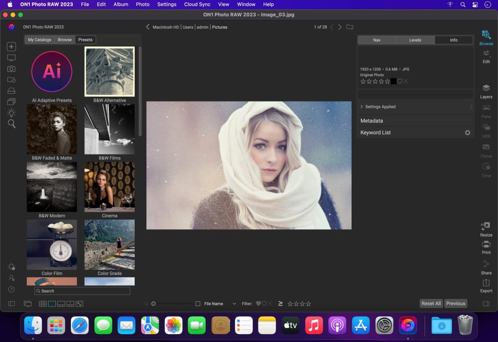ON1 Photo RAW 2023 – Phần mềm, plugin chuyên chỉnh màu ảnh RAW