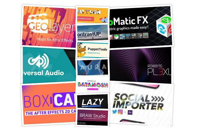 Plugins Collection for After Effects – 34 plugins từ Aescrip dành cho Ae