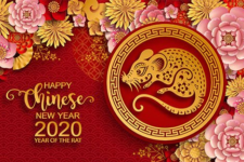 Rat symbol of Chinese New Year 2020 illustration 2 – Mẫu illustration năm mới 2020