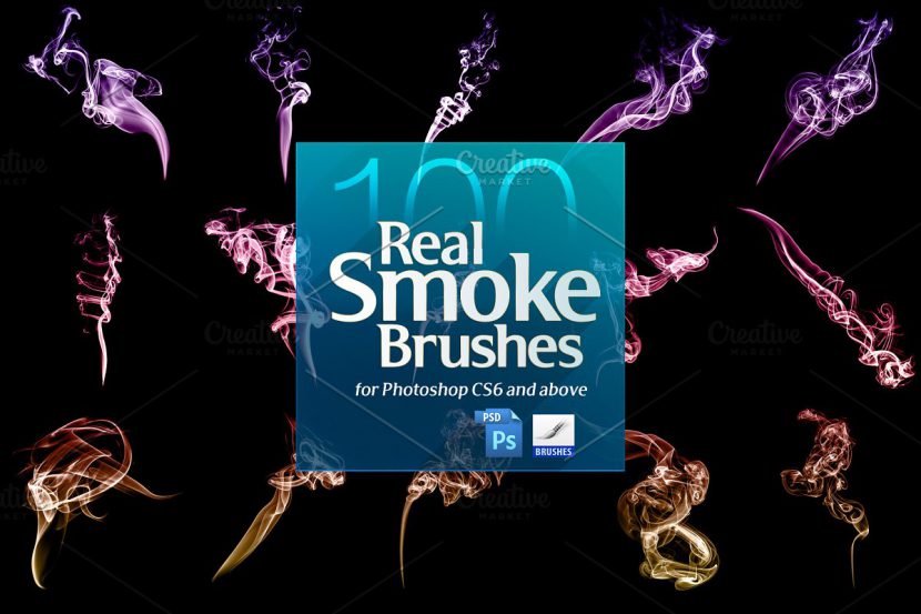 100 Real Smoke Brushes for Photoshop – Bộ Brush hiệu ứng khói cho PTS 100 Real Smoke Brushes for Photoshop – Bộ Brush hiệu ứng khói cho PTS