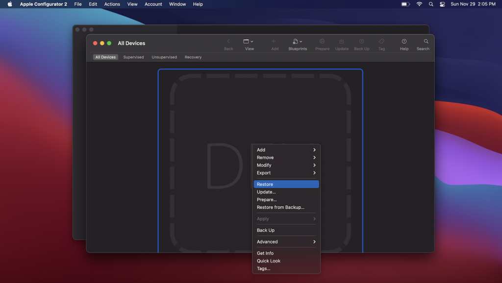 restore-t2-1024x578-1 DFU + Apple Configurator 2 – Công cụ Restore, sửa lỗi firmware trên Chip Apple T2