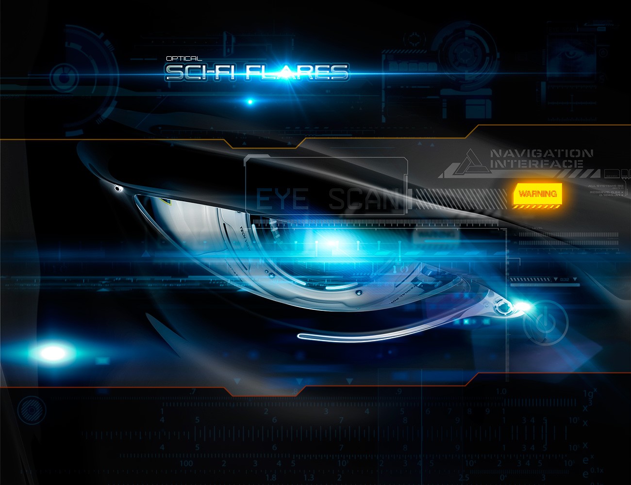 450 Rons Sci-Fi Optical-flares Brushes for Photoshop – 450 Brushes ánh sáng viễn tưởng dành cho Photoshop