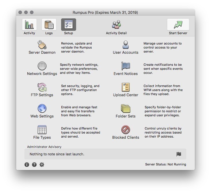 Rumpus Pro – Biến Mac của bạn thành File Transfer Server