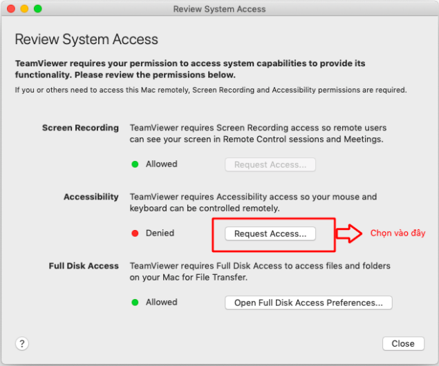 Hướng dẫn cài đặt, cấu hình & Reset Teamviewer trên Macos