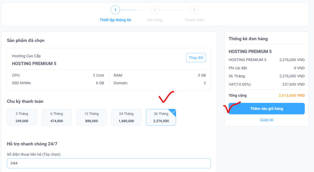 Hướng dẫn mua VPS, Hosting giảm 80%