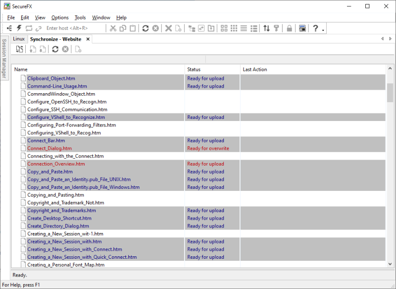 VanDyke SecureFX Phần mềm chuyển file giữa client và server