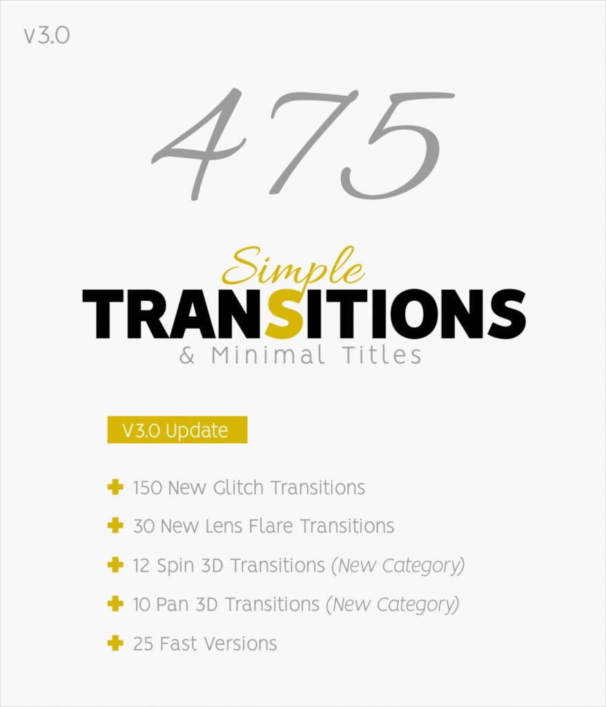 Simple Transitions V3.0 – bộ sưu tập transition khủng