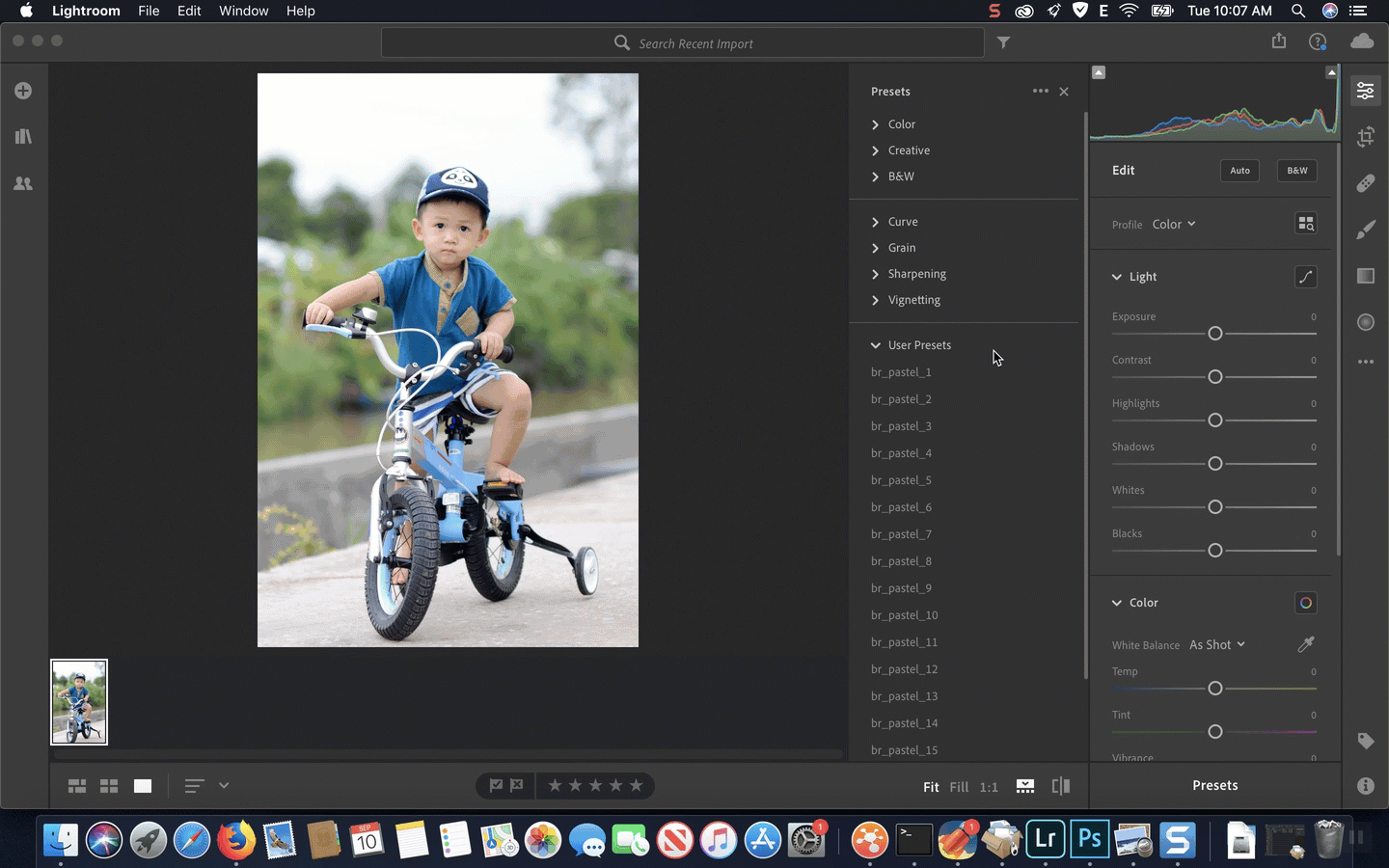 Hướng dẫn chi tiết cách sử dụng Profiles & Preset Lightroom trên Mac